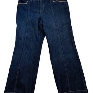 *Style & Co Women's Size 18 Jeans Bellbottom Trousers Exclusive Decorations